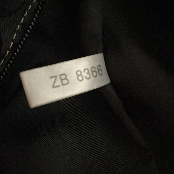 Fossil Modern Vintage Black Logo Fabric Tote Bag Canvas Straps Women’s Pocket - Picture 15 of 16